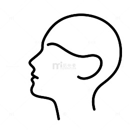 简约线条人物头像图标