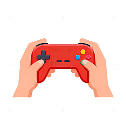 卡通游戏手柄插画