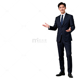 商务男士演示标准照