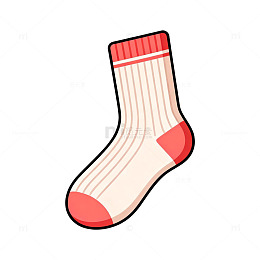 简约风运动袜插画素材