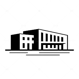 简约风格办公楼图标设计素材