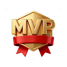 金色MVP奖章矢量素材
