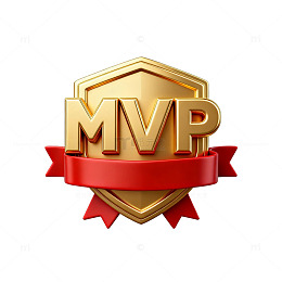 金色MVP徽章矢量素材