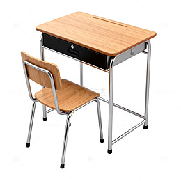 简约木质课桌椅学生用品