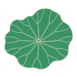 荷叶图案矢量设计素材
