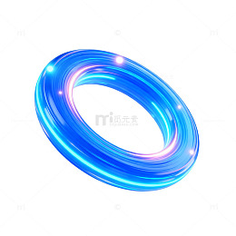 蓝色光环能量特效素材