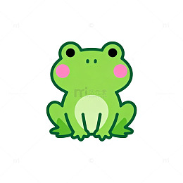 卡通青蛙插画设计元素