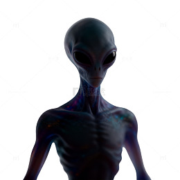 科幻风格外星生物艺术插画