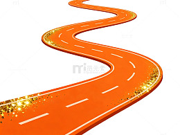 炫丽公路矢量素材
