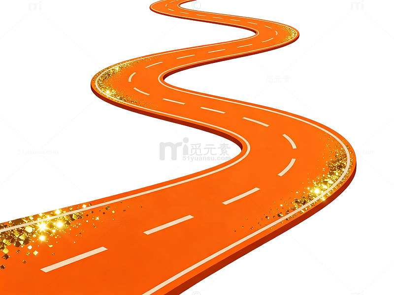 炫丽公路矢量素材