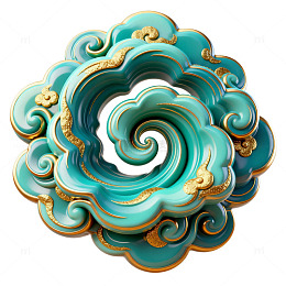 云纹螺旋装饰图案