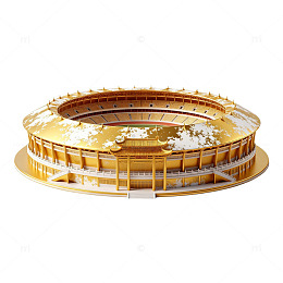 金色体育场模型