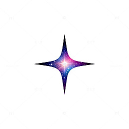 星空星形图案设计元素