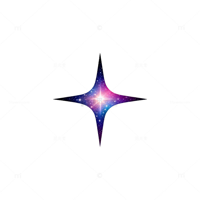 星空星形图案设计元素