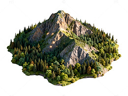 山景三维模型设计素材