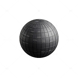 黑色球体3D模型设计素材
