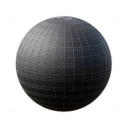 黑色球体3D模型素材