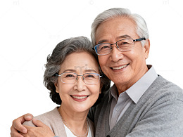 温馨老年夫妇肖像