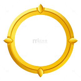 金色圆环装饰图案