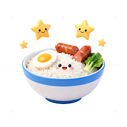 可爱卡通便当美食片