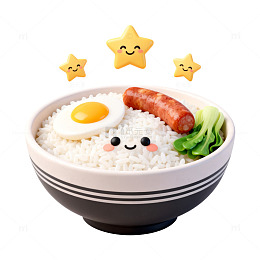 可爱卡通米饭便当设计