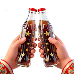 星光可乐庆祝双手图片