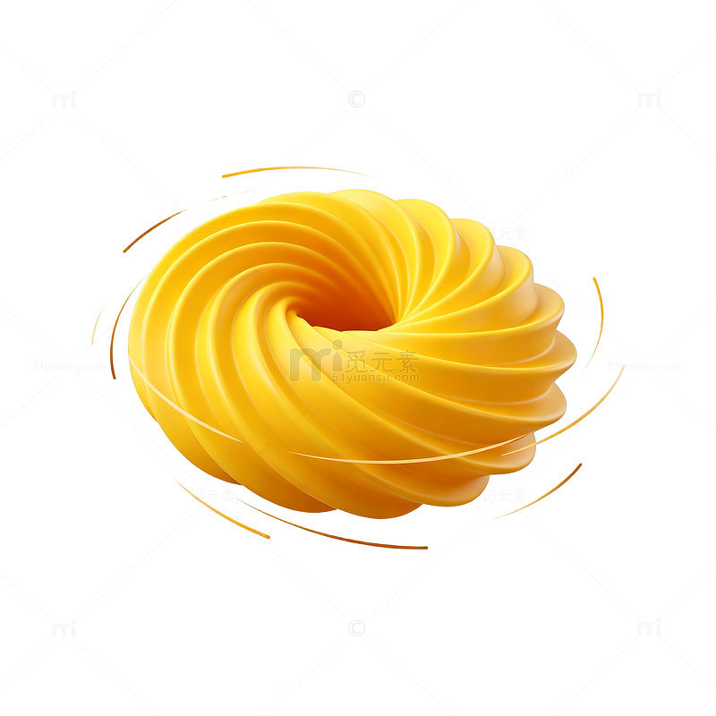 螺旋形美味糕点插画设计元素