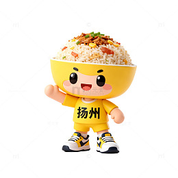 卡通形象炒饭吉祥物设计
