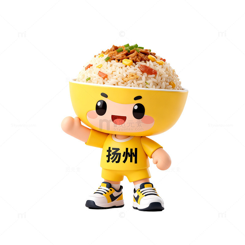 卡通形象炒饭吉祥物设计