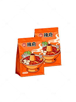 辣府火锅调料包装设计