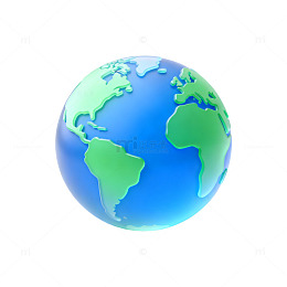 简约地球仪矢量图标