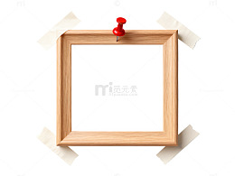 简约木框胶带装饰