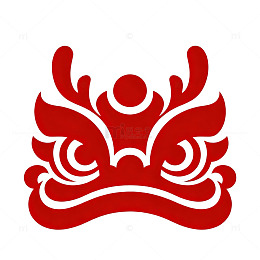 红色传统花纹图案装饰设计元素