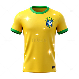 闪耀巴西足球队服设计模板