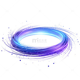 炫彩光环科技感矢量图案