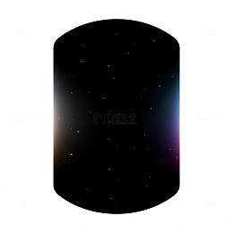 星空背景圆柱图形设计