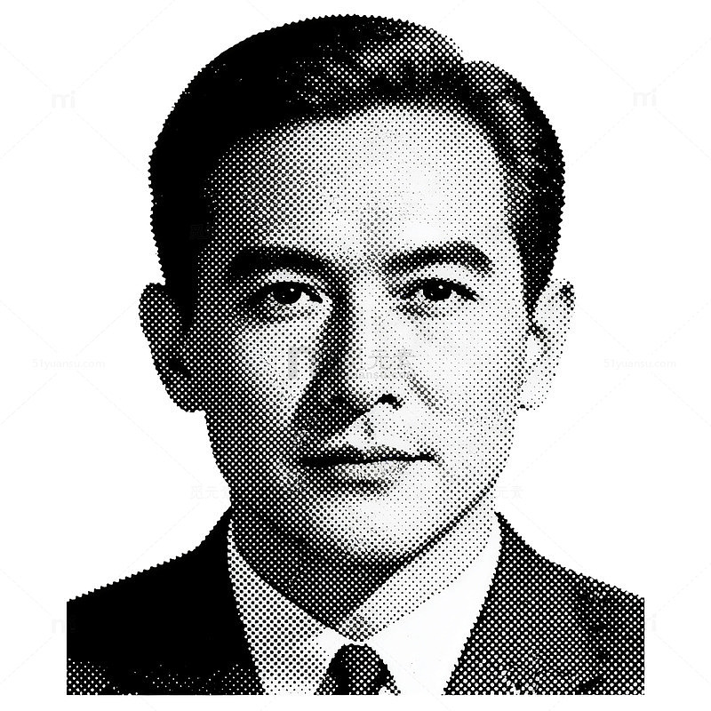 正式男士黑白肖像照