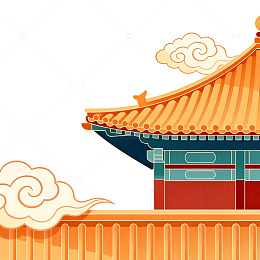 古典中国建筑插画
