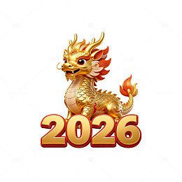 金龙贺岁2026年设计素材