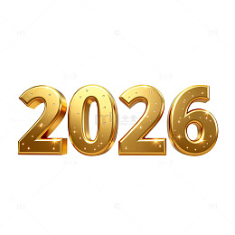 金灿灿新年祝福数字艺术