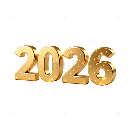 金色新年2026庆祝素材
