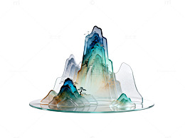 水墨山水风景插画设计元素
