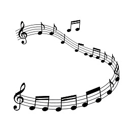 音乐符号曲线图案图片