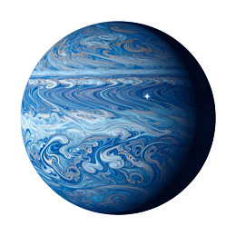 蓝色漩涡状星球表面图片