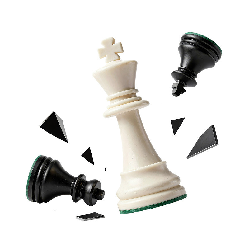 棋子破碎动态瞬间图片