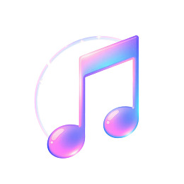 彩色渐变音乐符号图标