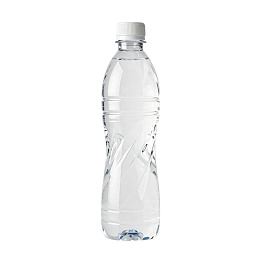 透明塑料水瓶特写图片
