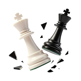 黑白棋王对峙破碎瞬间