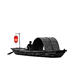 古船红灯夜行图图片