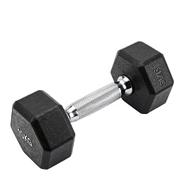 黑色六角哑铃10Kg